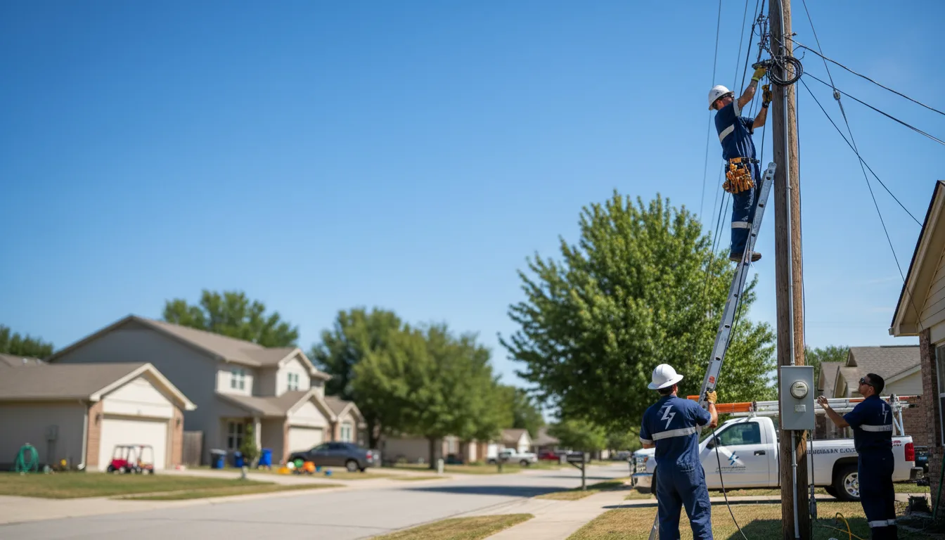 Residential electrician providing installation services in Bloomingdale, OH